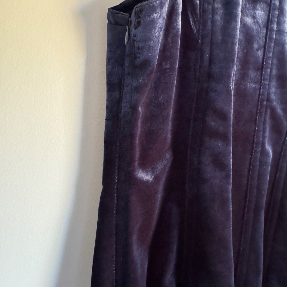 NWT - Size 10 Philip Lim Velvet Zipper Dress With Pleated Hem - Picture 5 of 7